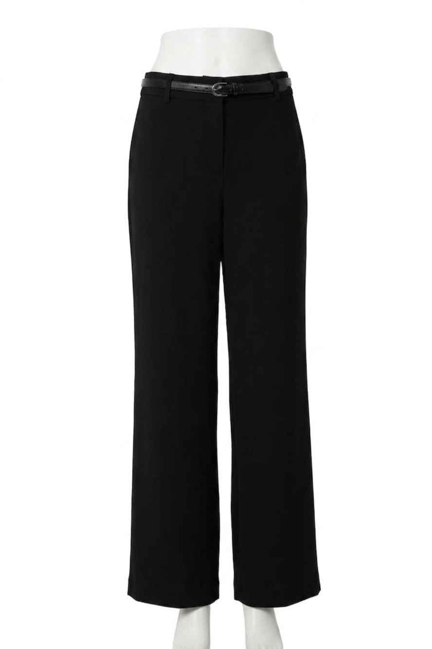 NEW DREW women's juliette wide leg trouser in black